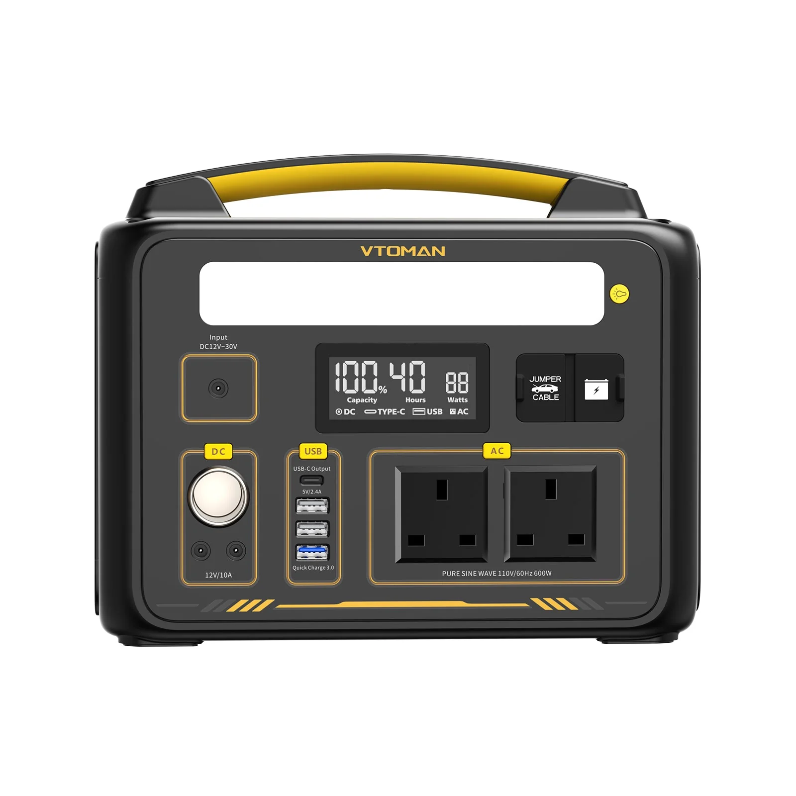 VTOMAN Jump 600X with 640Wh Extra Battery - Image 3