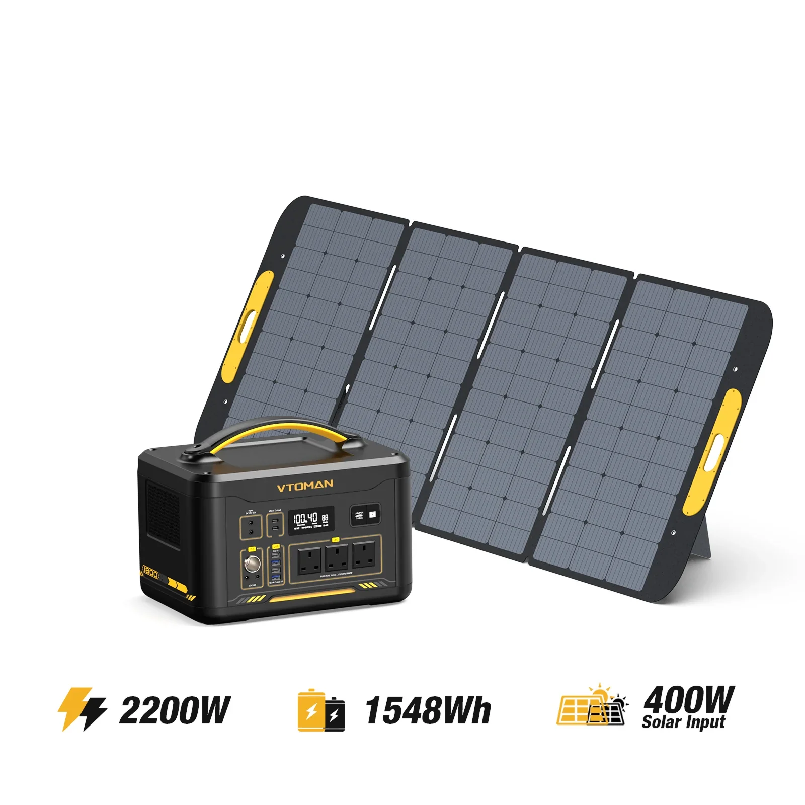 Jump 2200W/1548Wh 400W Solar Generator