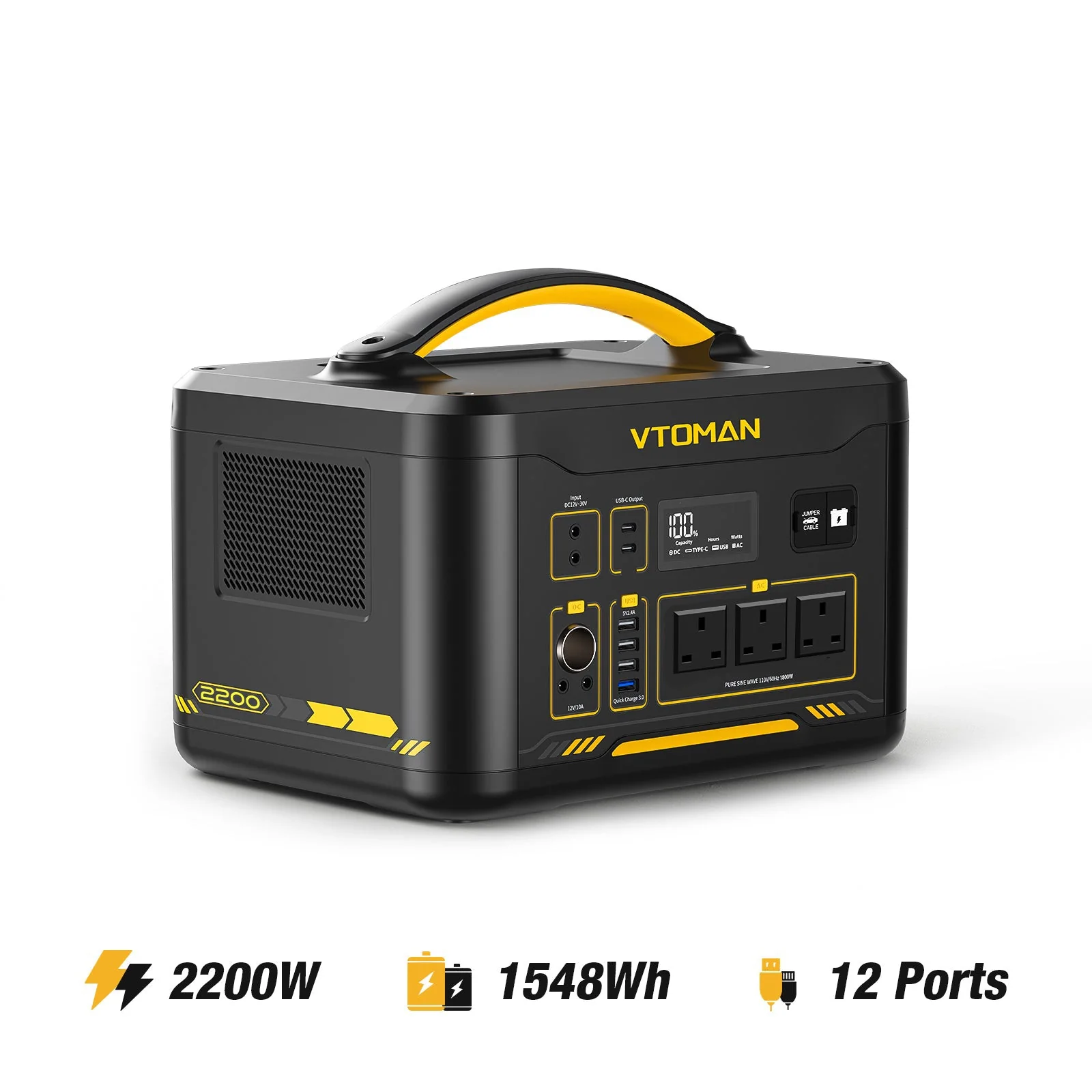 Jump 2200W/1548Wh 400W Solar Generator - Image 2