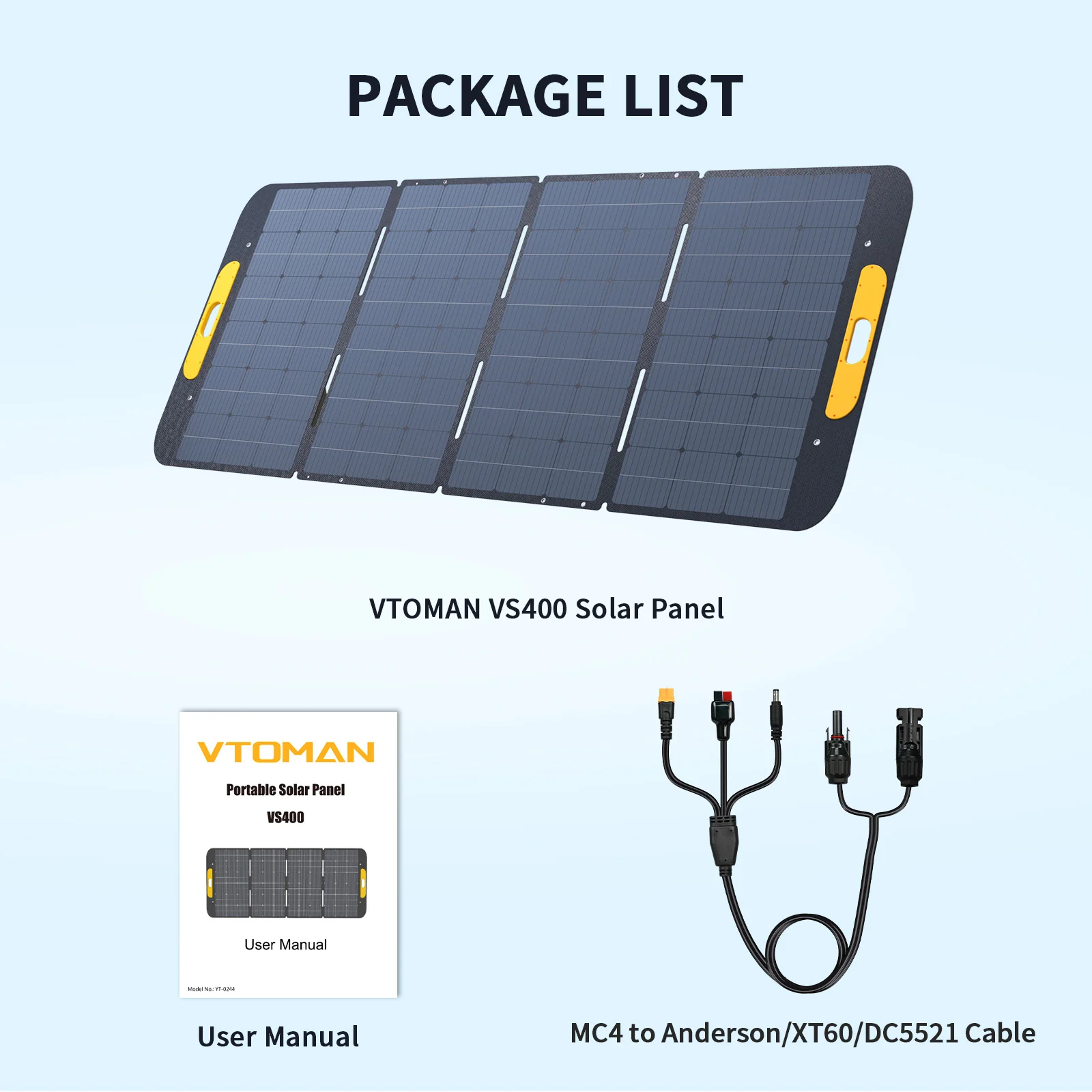 VTOMAN 400W Foldable Portable Solar Panel - Image 4