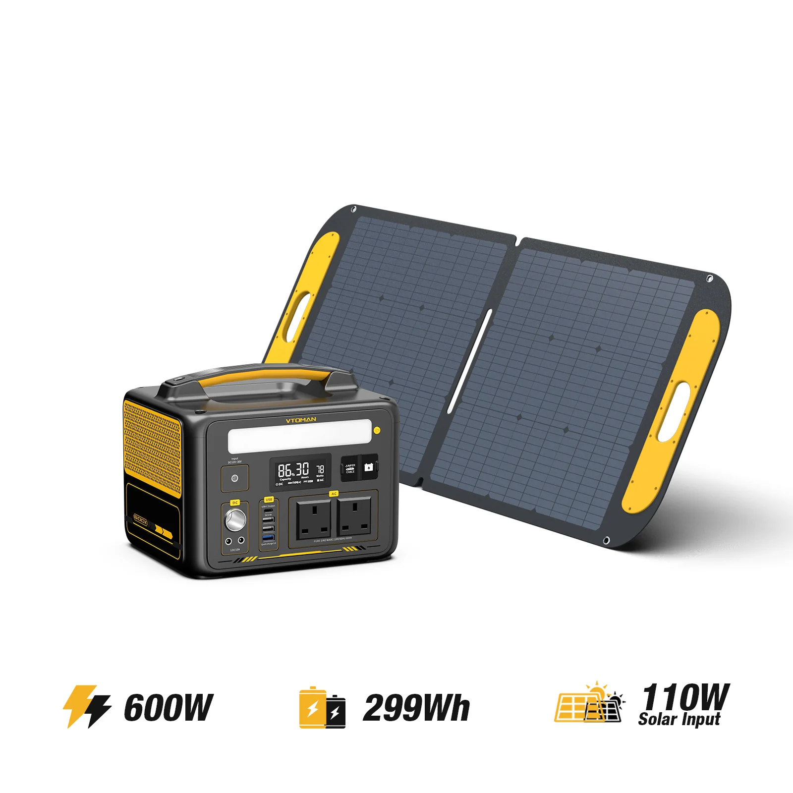 VTOMAN Jump 600X Portable Power Station - Image 5